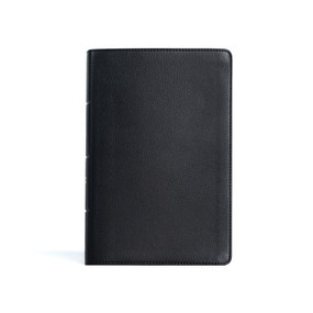 CSB Personal Size Giant Print Bible, Black Genuine Leather, Indexed by CSB Bibles by Holman, 9781430082477