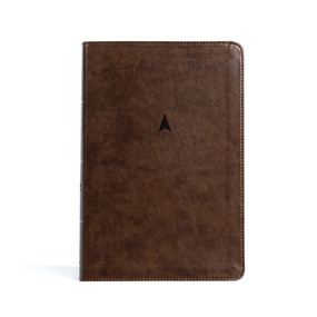 CSB Personal Size Giant Print Bible, Brown LeatherTouch by CSB Bibles by Holman, 9781430082484