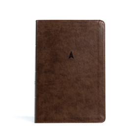 CSB Personal Size Giant Print Bible, Brown LeatherTouch, Indexed by CSB Bibles by Holman, 9781430082491
