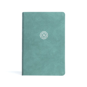 CSB Personal Size Giant Print Bible, Earthen Teal LeatherTouch, Indexed by CSB Bibles by Holman, 9781430082514