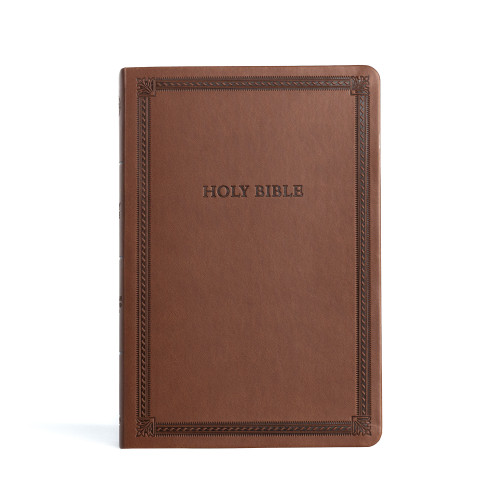 CSB Large Print Thinline Bible, Value Edition, Brown LeatherTouch by CSB Bibles by Holman, 9781430082712
