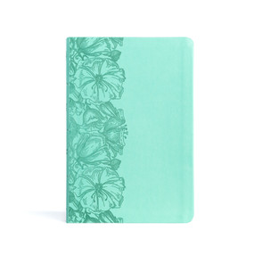 CSB Large Print Thinline Bible, Value Edition, Light Teal LeatherTouch by CSB Bibles by Holman, 9781430082729