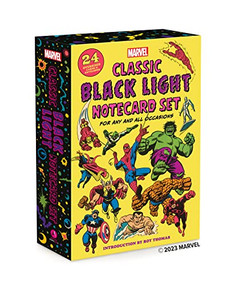 Marvel Classic Black Light Notecard Set (24 Oversized Cards + Envelopes for Any and All Occasions) by Marvel Marvel Entertainment, Roy Thomas, 9781419771019