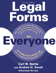 Legal Forms for Everyone - 9781621538172 by Carl W. Battle, Andrea D. Small