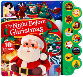 The Night Before Christmas 10-Button Sound Book - Christmas Board Book For Kids Ages 6-8 by Clement C. Moore, Steph Lew, 9781667204611