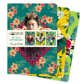 Frida Kahlo Set of 3 Standard Notebooks by Flame Tree Studio, 9781804176832