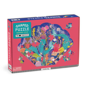 Mermaid Cove 75 Piece Shaped Scene puzzle by Mudpuppy, Rebecca Jones, 9780735376472