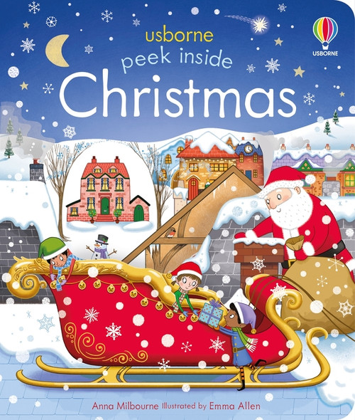 Peek Inside Christmas (A Christmas Holiday Book for Kids) by Anna Milbourne, Emma Allen, 9781805070504