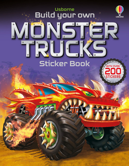 Build Your Own Monster Trucks Sticker Book by Simon Tudhope, Gong Studios, 9781805317319