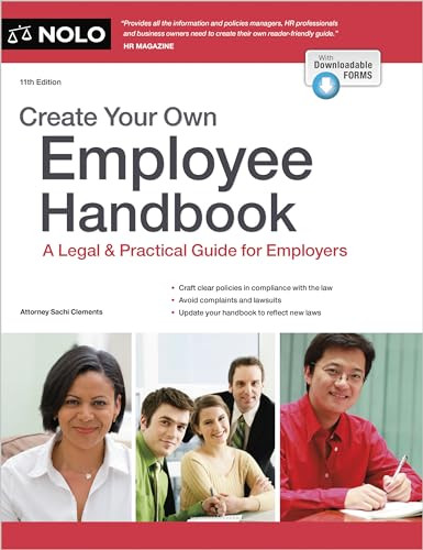 Create Your Own Employee Handbook (A Legal & Practical Guide for Employers) - 9781413330755 by Sachi Clements, 9781413330755