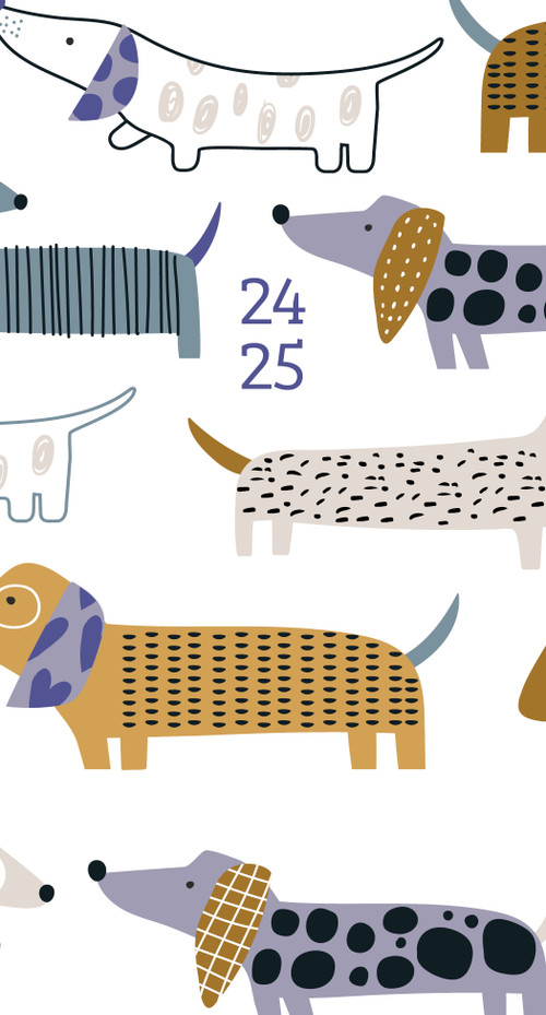 Woof 2024 3.5" x 6.5" 2-Year Pocket Planner by Willow Creek Press, 9781549238598