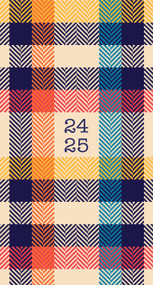 Rad Plaid 2024 3.5" x 6.5" 2-Year Pocket Planner by Willow Creek Press, 9781549239038