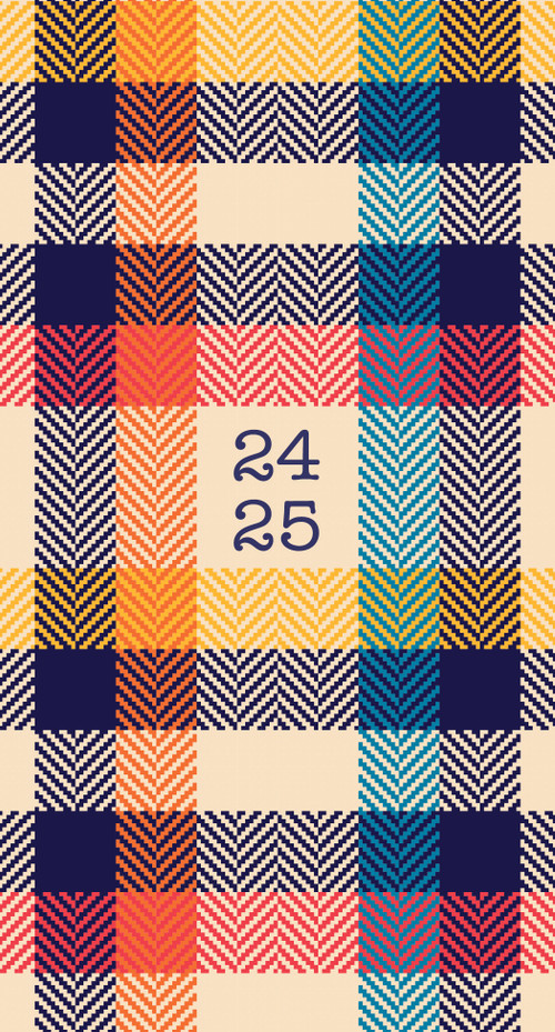Rad Plaid 2024 3.5" x 6.5" 2-Year Pocket Planner by Willow Creek Press, 9781549239038