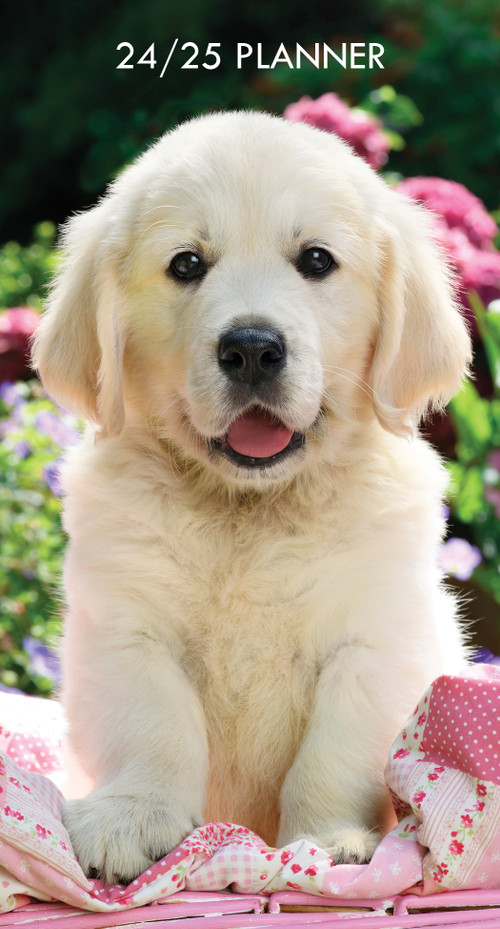 Puppy Love 2024 3.5" x 6.5" 2-Year Pocket Planner by Willow Creek Press, 9781549238550