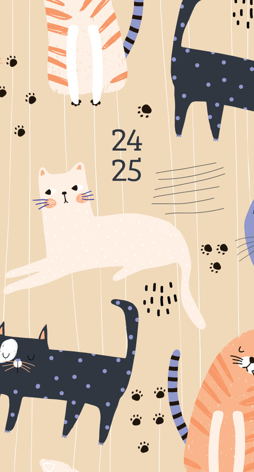 Purrfect 2024 3.5" x 6.5" 2-Year Pocket Planner by Willow Creek Press, 9781549238567
