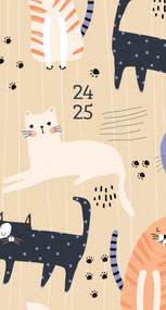 Purrfect 2024 3.5" x 6.5" 2-Year Pocket Planner by Willow Creek Press, 9781549238567