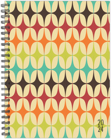Rad Retro 2024 6.5" x 8.5" Softcover Weekly Planner by Willow Creek Press, 9781549239380