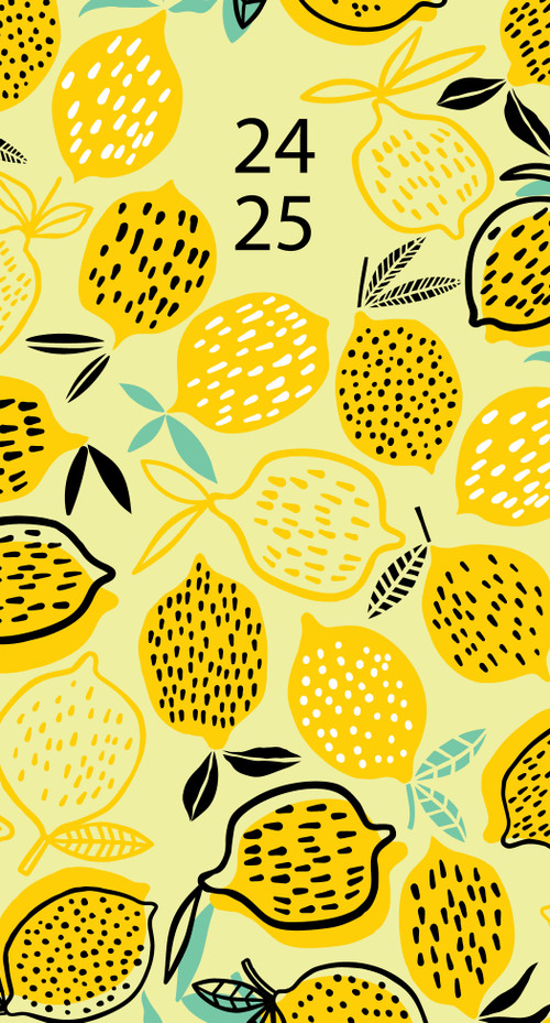 Lots of Lemons 2024 3.5" x 6.5" 2-Year Pocket Planner by Willow Creek Press, 9781549238529