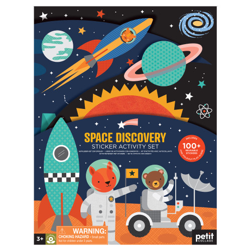 Sticker Activity Set: Space Discovery by Petit Collage, 0810073342675
