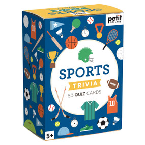 Sports Trivia (50 Quiz Cards) by Petit Collage, 0810073343047