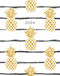 Golden Pineapples 2024 7.5" x 9.5" Booklet Monthly Planner by Willow Creek Press, 9781549240379