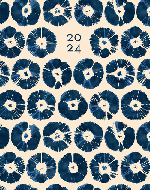 Indigo 2024 7.5" x 9.5" Booklet Monthly Planner by Willow Creek Press, 9781549240386