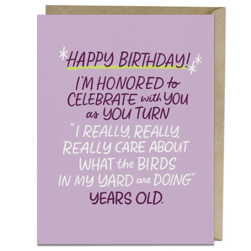 Care About Birds Years Old Birthday Card by Em & Friends, 9781642464290