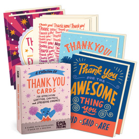 Thank You Cards with Envelopes (Box of 8, Two Each of 4 Styles) by Em & Friends, 9781642463880