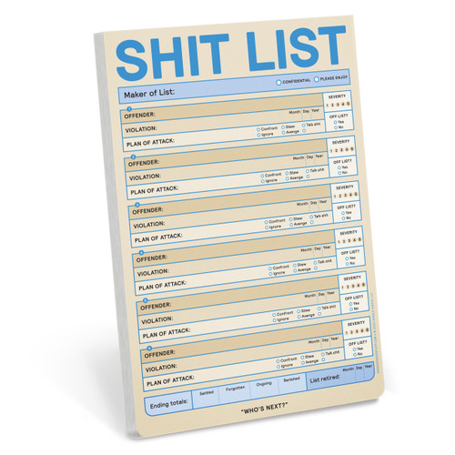Sh*t List Pad (Second Edition) by Knock Knock, 9781683493846