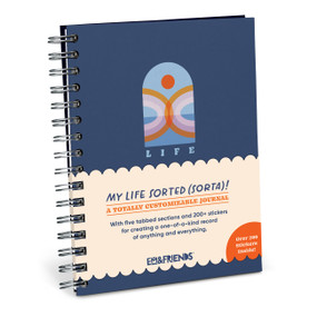 My Life Sorted (Sort of) Tabbed Sticker Journal by Em & Friends, 9781642464238