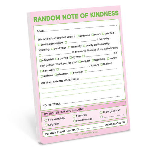 Random Note of Kindness Nifty Note by Knock Knock, 9781683493990