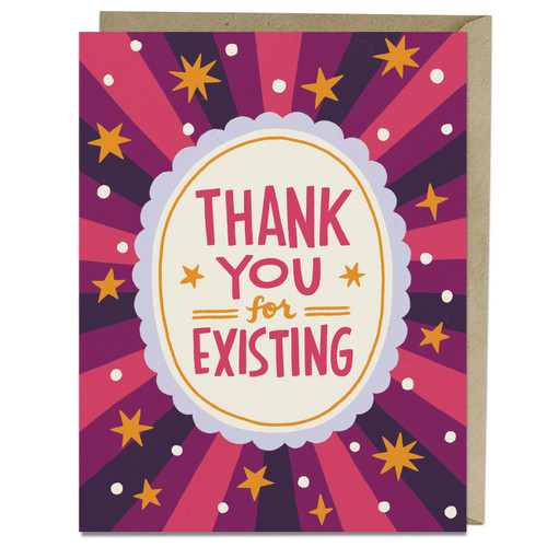 Thank You for Existing Card by Em & Friends, 9781642464443