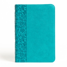 NASB Large Print Compact Reference Bible, Teal LeatherTouch by Holman Bible Publishers, 9781087765723