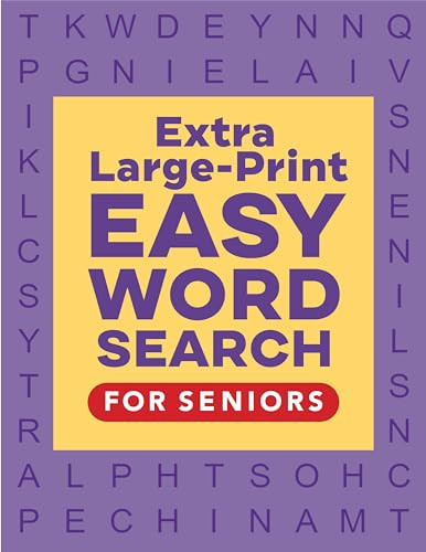 Extra Large-Print Easy Word Search for Seniors by Rockridge Press, 9781638074878