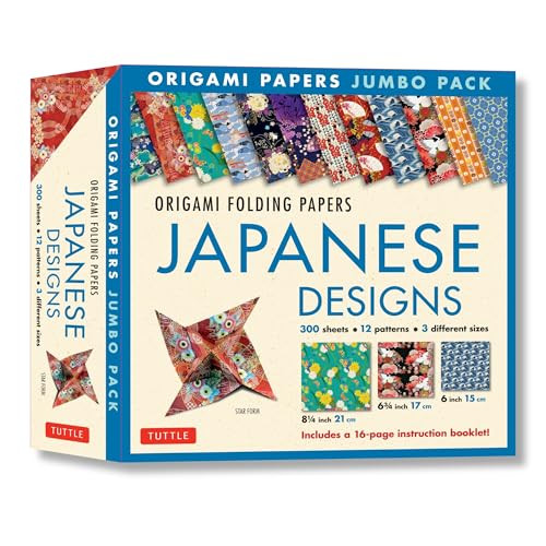 Origami Folding Papers Jumbo Pack: Japanese Designs by Tuttle Studio, 9780804847292