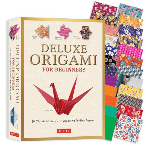 Deluxe Origami for Beginners Kit (30 Classic Models with Amazing Folding Papers) by Marc Kirschenbaum, 9780804852500