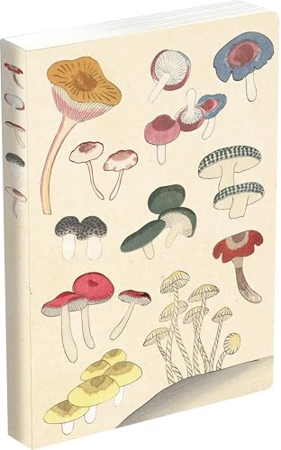 Healing Mushrooms Lined Paperback Journal (Blank Notebook with Pocket) by Tuttle Studio, 9780804855662