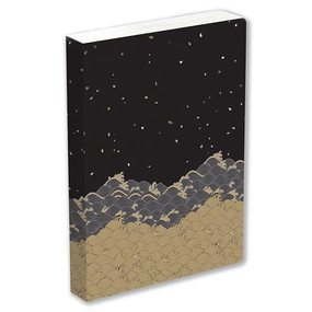 Golden Waves Dotted Hardcover Journal (Blank Notebook with Ribbon Bookmark) by Tuttle Studio, 9780804855686