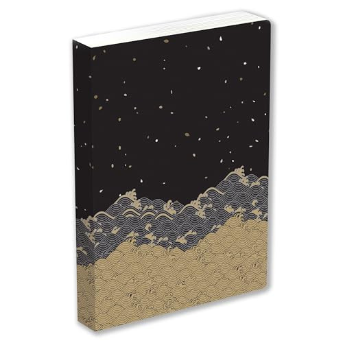 Golden Waves Dotted Hardcover Journal (Blank Notebook with Ribbon Bookmark) by Tuttle Studio, 9780804855686