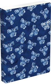 Shibori Indigo Butterflies Dotted Paperback Journal (Blank Notebook with Pocket) by Tuttle Studio, 9780804855693