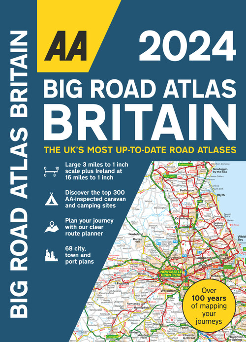 AA Big Road Atlas Britain 2023 Spiral by AA Publishing, 9780749583347