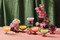 AURA 6 OZ ROSE & RED TINTED GLASS GOBLET - SAFFRON ROSE, TG0602