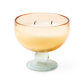 AURA 6 OZ YELLOW & BLUE TINTED GLASS GOBLET - WILD NEROLI, TG0604