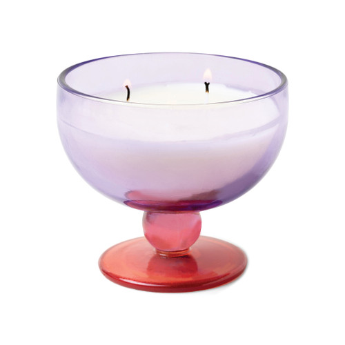 AURA 6 OZ PURPLE & PINK TINTED GLASS GOBLET - PEPPER & PLUM, TG0605