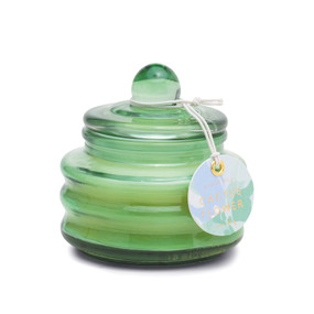 BEAM 3 OZ MINT GREEN GLASS WITH LID - CACTUS FLOWER, MG0303