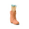 COWBOY BOOT VINTAGE MATCH HOLDER - TERRACOTTA, INCLUDES 25 COUNT of BLUE SAFETY MATCHES , ACC21