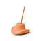 COWBOY HAT INCENSE HOLDER - TERRACOTTA, INCLUDES 100 COUNT of SHORT INCENSE STICKS, IN0017