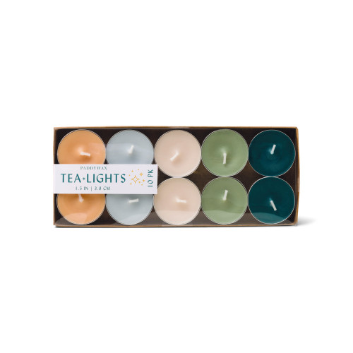 COLORED TEA LIGHTS, 10 COUNT - FALL, CTL002
