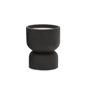 FORM 6 OZ BLACK MATTE HOURGLASS TEXTURED CERAMIC - PALO SANTO SUEDE, FR0602