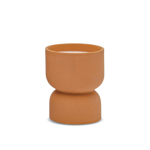 FORM 6 OZ BURNT SIENNA MATTE HOURGLASS TEXTURED CERAMIC - WILD FIG & VETIVER, FR0605